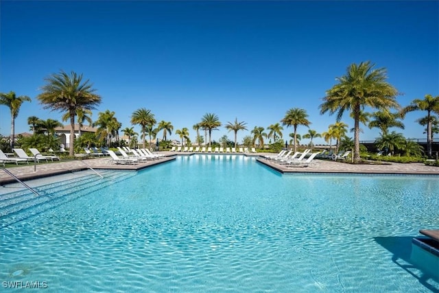 pool featuring a patio
