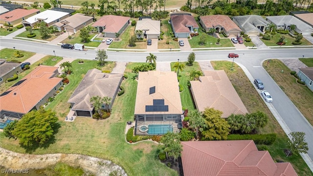 drone / aerial view featuring a residential view