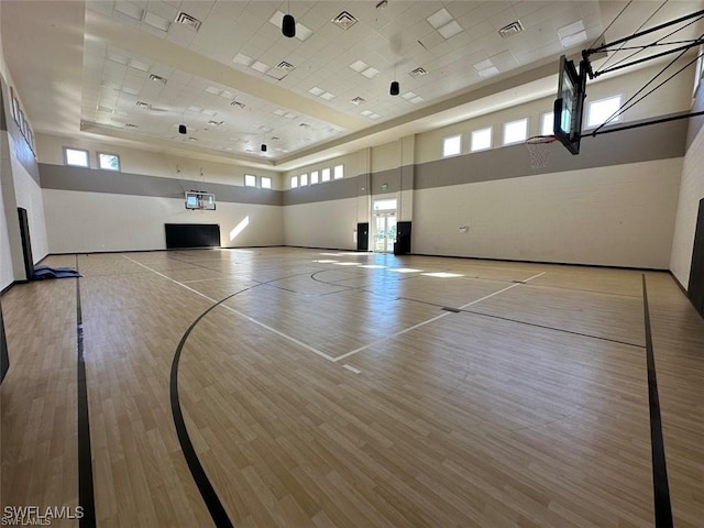 view of sport court featuring community basketball court
