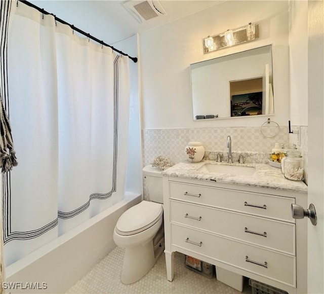 2084 46th St SW, Naples, FL 34116 - full bathroom featuring vanity, tile patterned floors, and shower / bath combo