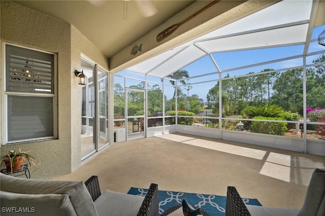 23125 Marsh Landing Blvd, Estero, FL 33928 - sunroom featuring plenty of natural light and ceiling fan
