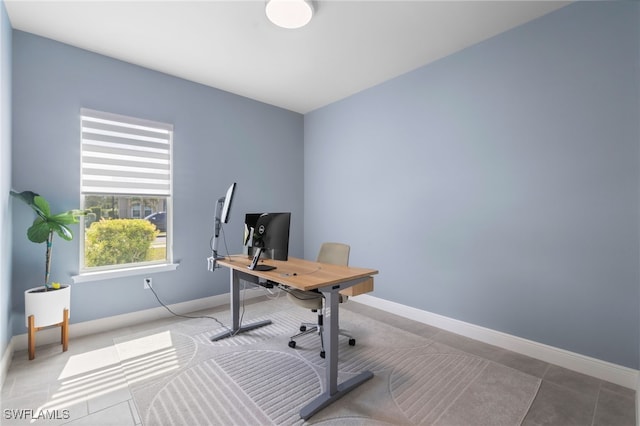 3419 Pilot Cir, Naples, FL 34120 - home office with baseboards