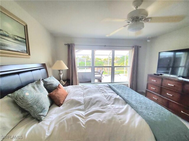 8657 Querce Ct, Naples, FL 34114 - bedroom with a ceiling fan