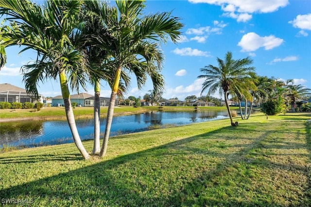 water view with a residential view
