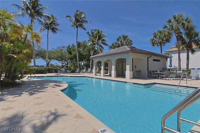4690 Turnberry Lake Dr Unit 104, Estero, FL 33928 - pool with a patio