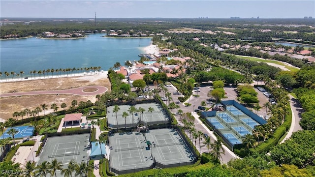 10371 Via Anacapri Ct, Miromar Lakes, FL 33913 - bird's eye view featuring a water view and a residential view