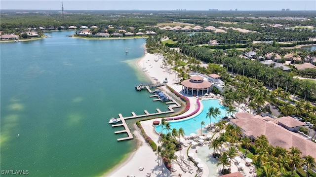 10371 Via Anacapri Ct, Miromar Lakes, FL 33913 - bird's eye view featuring a water view