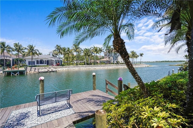 10371 Via Anacapri Ct, Miromar Lakes, FL 33913 - view of dock featuring a water view