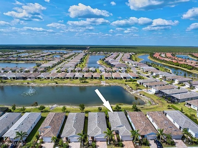 28306 Captiva Shell Loop, Bonita Springs, FL 34135 - bird's eye view featuring a residential view and a water view