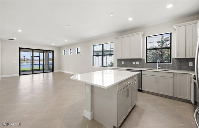 16740 Rolling Rock Blvd, Alva, FL 33920 - kitchen with a sink, dishwasher, healthy amount of natural light, and recessed lighting