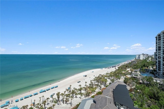 8477 Bay Colony Dr Unit 1102, Naples, FL 34108 - water view featuring a beach view