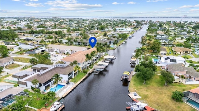 4938 Viceroy St Unit 107, Cape Coral, FL 33904 - drone / aerial view with a residential view and a water view