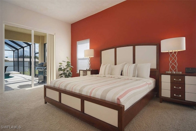 1725 SE 10th Pl, Cape Coral, FL 33990 - carpeted bedroom with access to outside