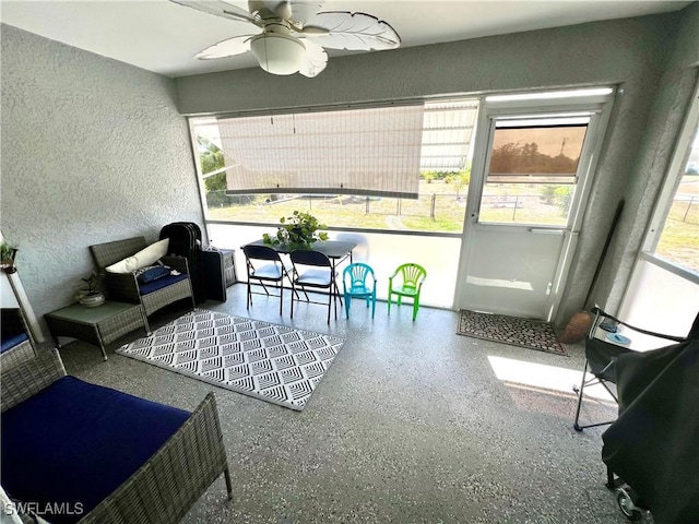 view of sunroom / solarium