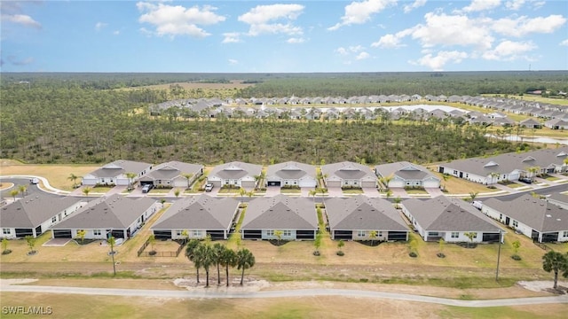 drone / aerial view with a residential view