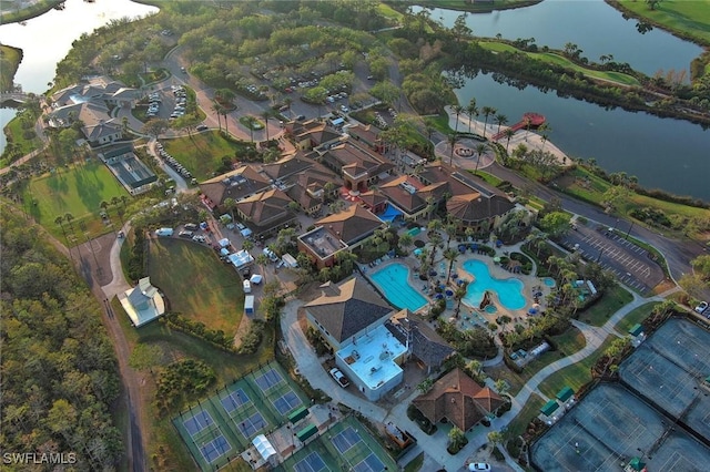 10419 Materita Dr, Fort Myers, FL 33913 - aerial overview of property's location featuring a large body of water