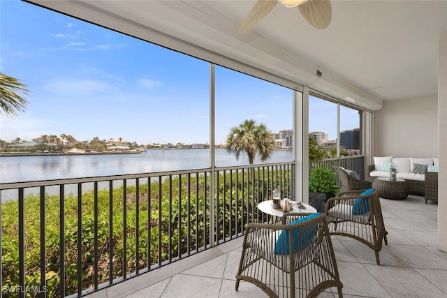 9380 Gulf Shore Dr Unit 101, Naples, FL 34108 - sunroom / solarium with a water view