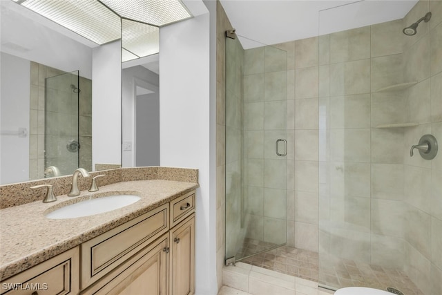 9380 Gulf Shore Dr Unit 101, Naples, FL 34108 - full bathroom featuring a shower stall and vanity