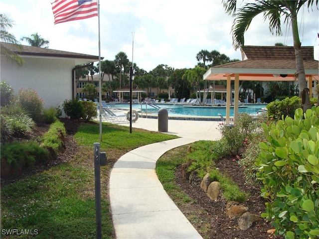 4070 Looking Glass Ln Unit 3101, Naples, FL 34112 - community pool with a gazebo
