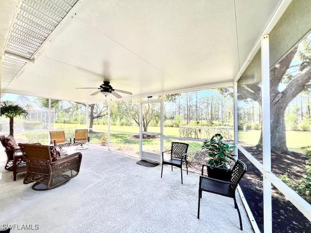 1106 Islamorada Blvd, Punta Gorda, FL 33955 - sunroom / solarium with ceiling fan