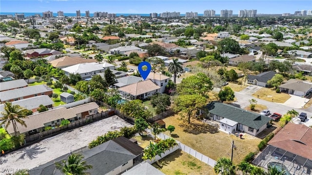 636 102nd Ave N, Naples, FL 34108 - aerial view of residential area with city skyline