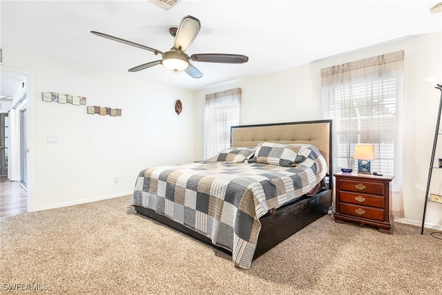 4312 NW 36th Ave, Cape Coral, FL 33993 - carpeted bedroom featuring a ceiling fan and baseboards