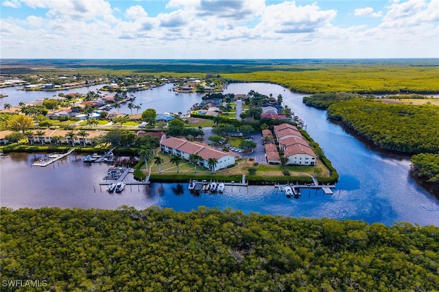 162 Newport Dr Unit 1208, Naples, FL 34114 - birds eye view of property featuring a water view