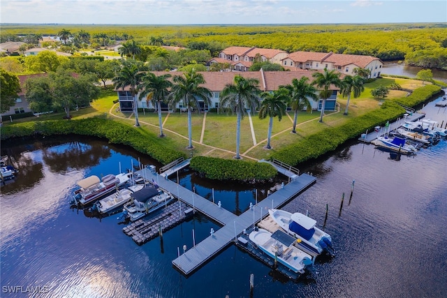 162 Newport Dr Unit 1208, Naples, FL 34114 - drone / aerial view featuring a water view