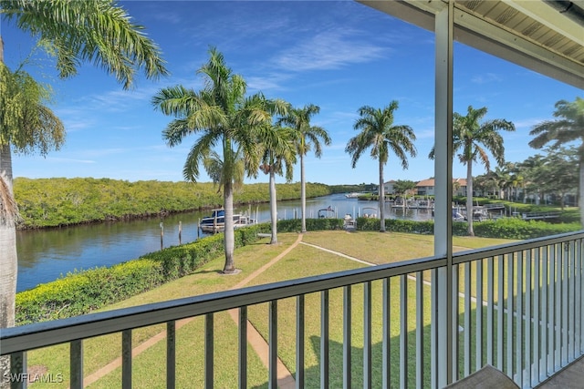 162 Newport Dr Unit 1208, Naples, FL 34114 - balcony featuring a water view