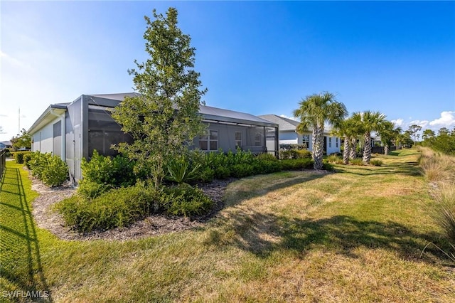 exterior space featuring a yard