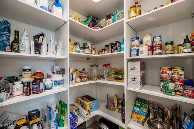 view of pantry