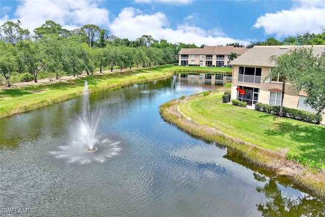 property view of water