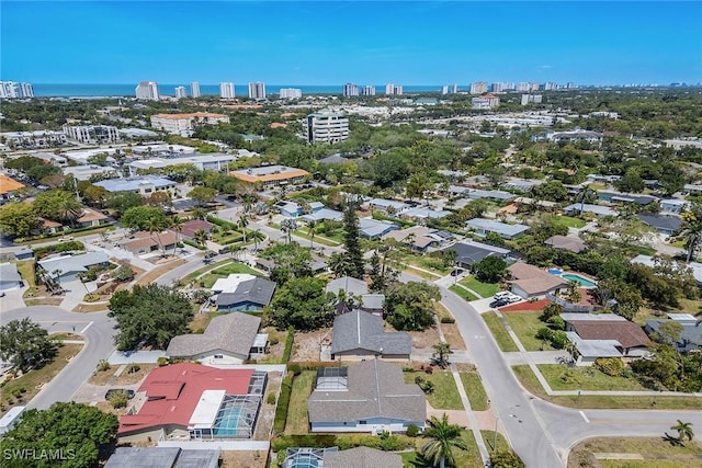 1196 Westlake Blvd, Naples, FL 34103 - birds eye view of property featuring a water view and a city view