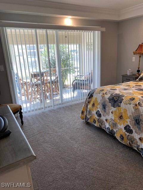 4211 SE 19th Pl Unit 1C, Cape Coral, FL 33904 - carpeted bedroom with crown molding
