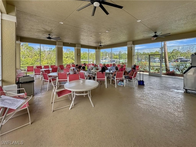 1787 Four Mile Cove Pkwy Unit 431, Cape Coral, FL 33990 - sunroom / solarium with a textured ceiling