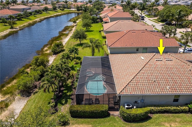 2094 Satsuma Ln, Naples, FL 34120 - aerial view of residential area featuring a nearby body of water