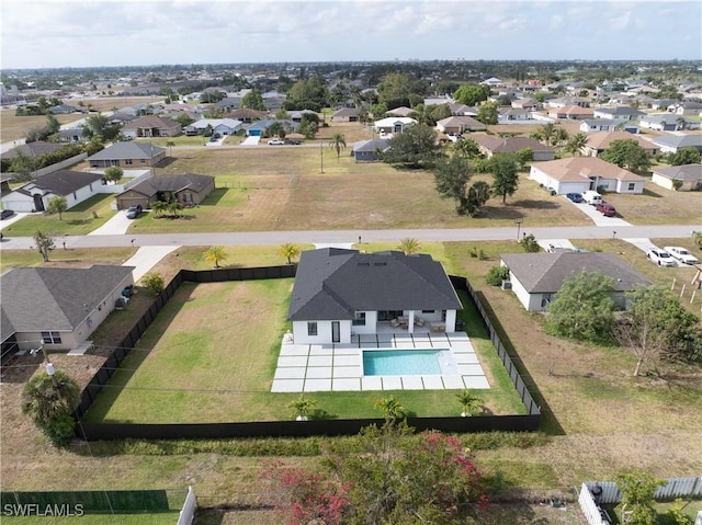 drone / aerial view featuring a residential view