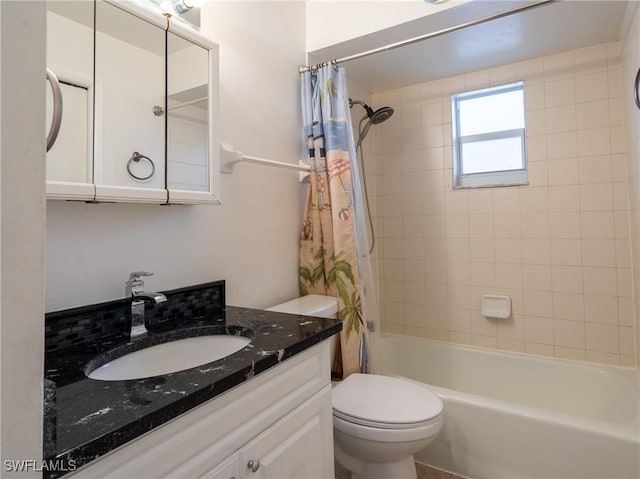 1228 SE 24th Ave Unit A, Cape Coral, FL 33990 - full bathroom with shower / bath combination with curtain, toilet, and vanity
