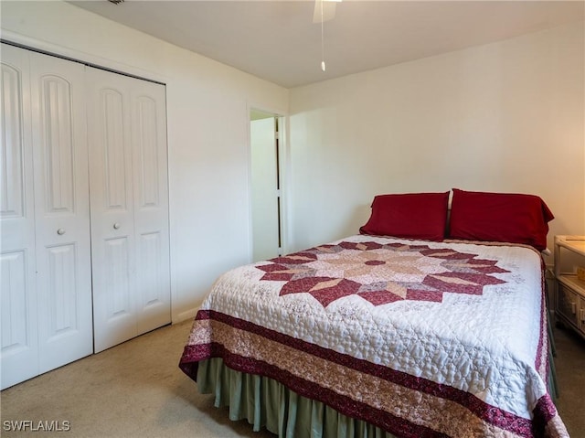 1228 SE 24th Ave Unit A, Cape Coral, FL 33990 - bedroom with carpet and a closet