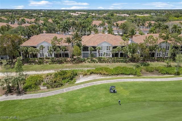 9030 Cascada Way Unit 102, Naples, FL 34114 - bird's eye view with view of golf course