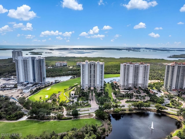 4800 Pelican Colony Blvd Unit 304, Bonita Springs, FL 34134 - drone / aerial view of a nearby body of water and a local golf course