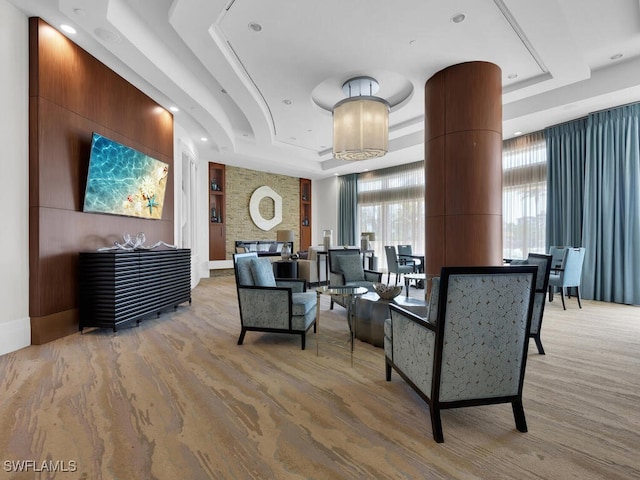 common area featuring recessed lighting