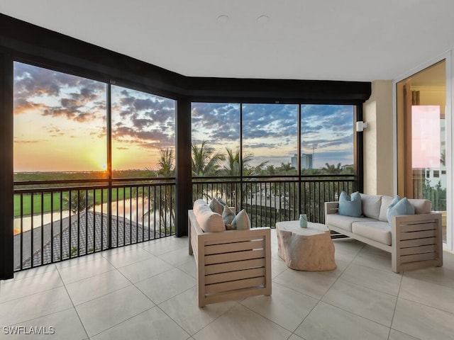 sunroom featuring healthy amount of natural light
