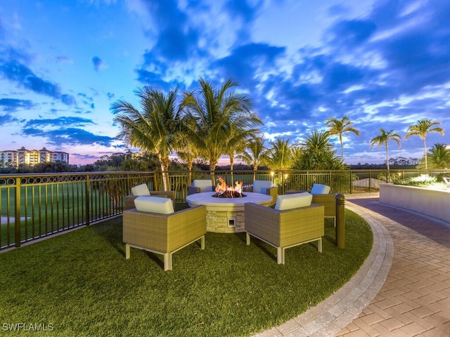 view of patio / terrace with fence