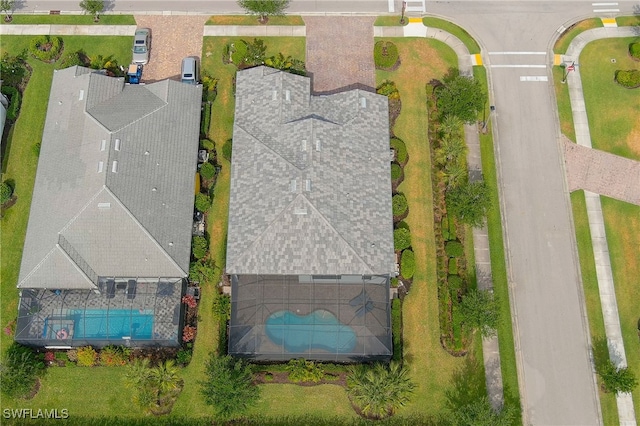 4424 Owens Way, Ave Maria, FL 34142 - bird's eye view of a pool area