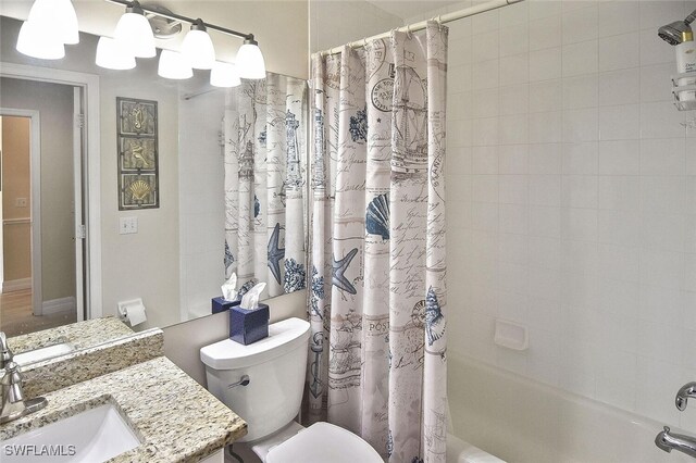 3665 Buttonwood Way Unit 1422, Naples, FL 34112 - full bath featuring vanity, shower / bathtub combination with curtain, and toilet