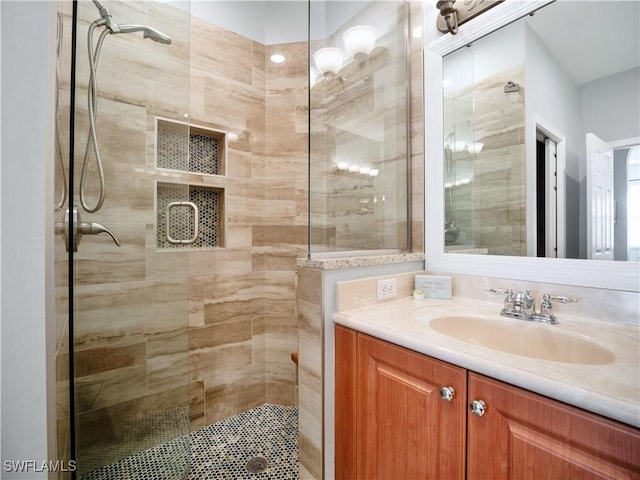 15780 Portofino Springs Blvd Unit 106, Fort Myers, FL 33908 - full bathroom featuring vanity and a shower stall