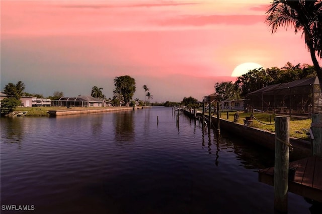 303 Georgia Ave, Fort Myers, FL 33905 - water view featuring a dock