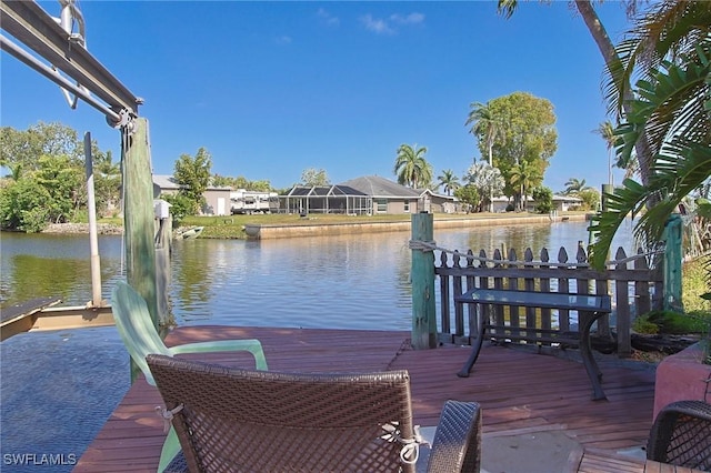 303 Georgia Ave, Fort Myers, FL 33905 - dock area featuring a water view