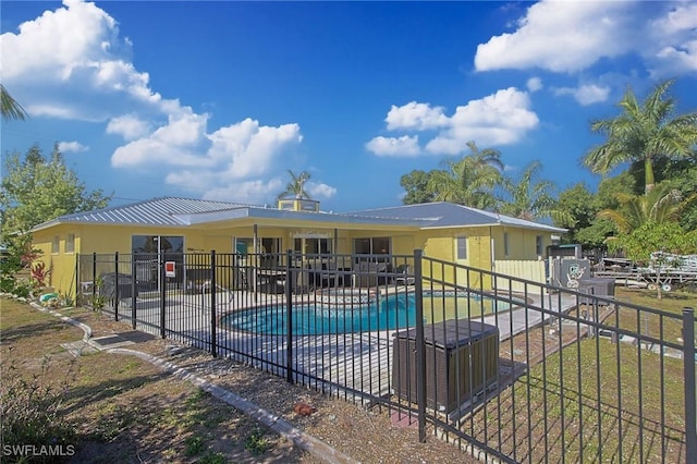 147 Coral Dr, Fort Myers, FL 33905 - pool with a patio and fence
